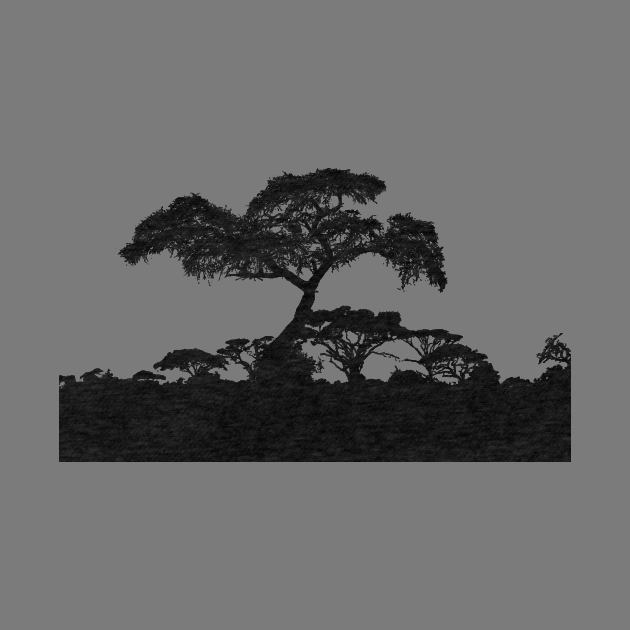 African Savannah Silhouette by WannabeArtworks